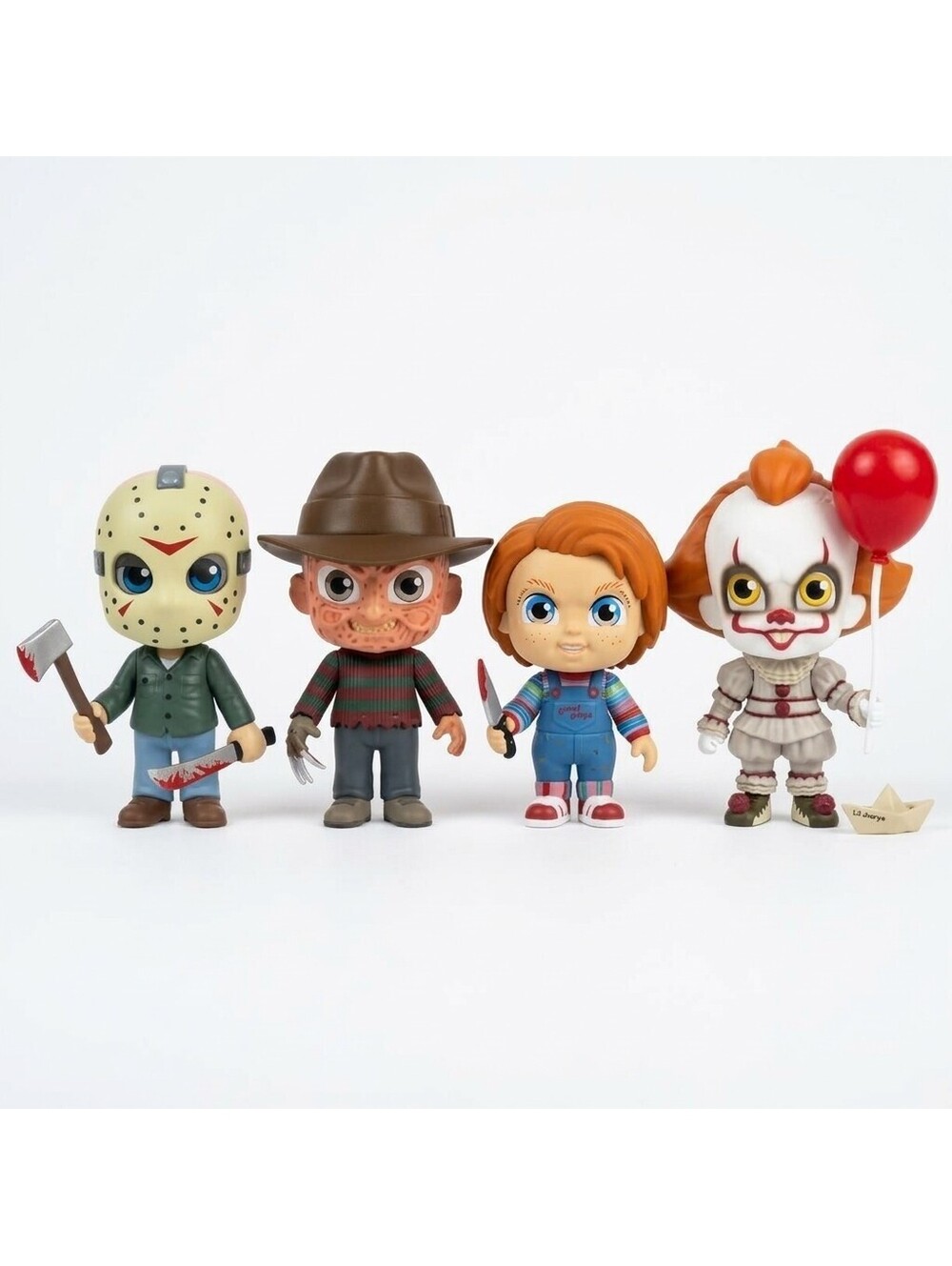 Funko Pop Icons Halloween Horror Figure Set of 4 JASON FREDDY CHUCKY PENNYWISE